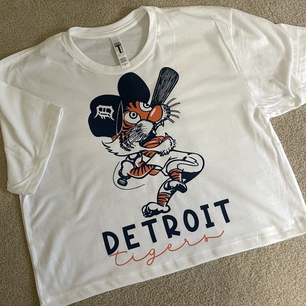Detroit Tigers Crop Top, Womens - New